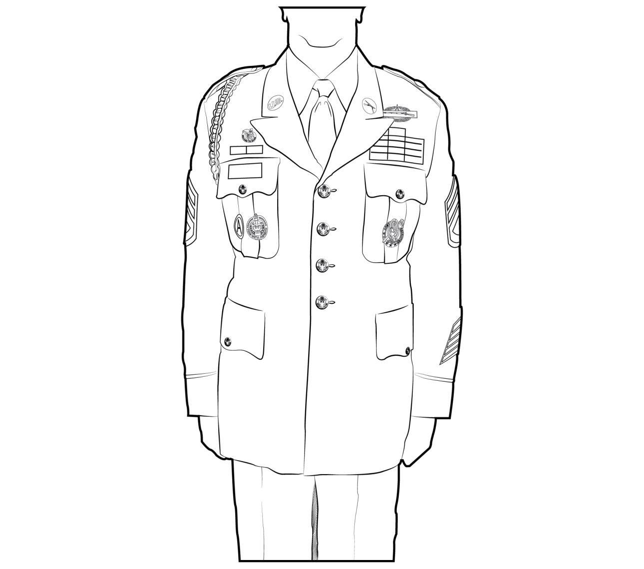 Army service uniform dress variation, enlisted, male