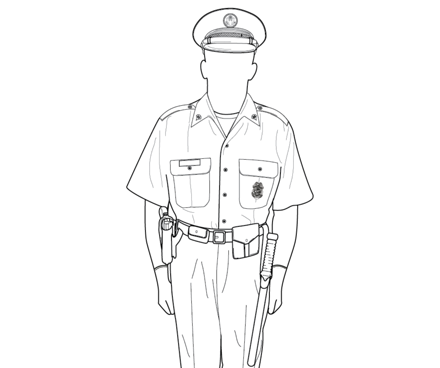 Military police accessories, male