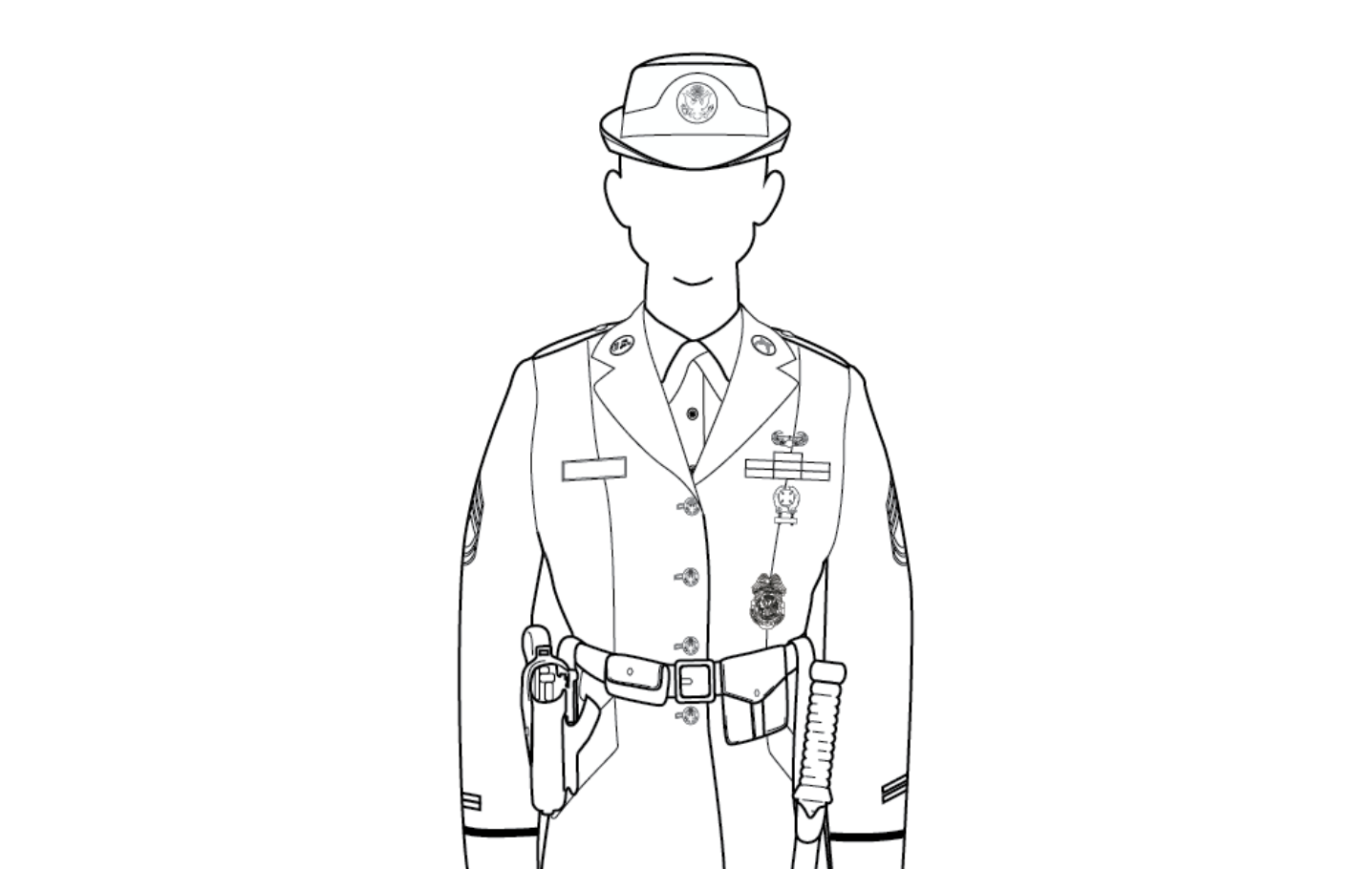 Military police accessories, female