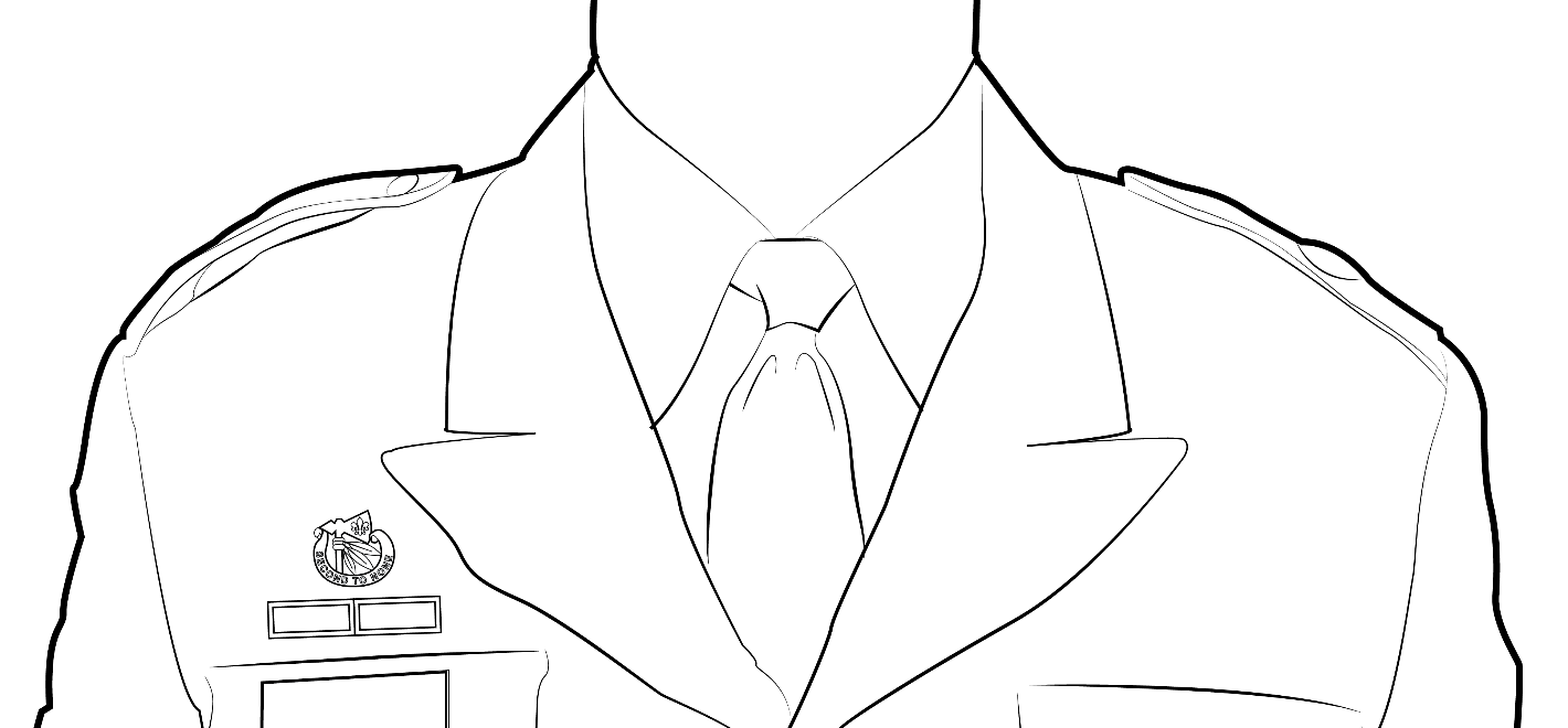 Wearing regimental distinctive insignia on Army green service uniforms and Army service uniforms