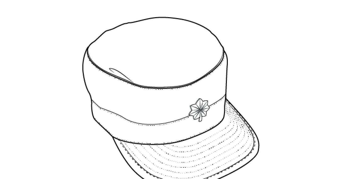 Patrol cap insignia, officer