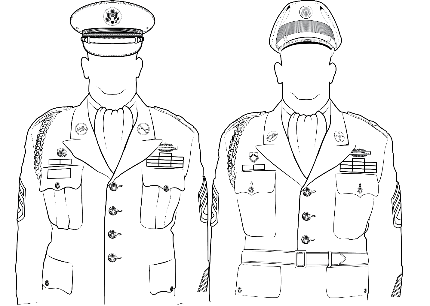 Distinctive items authorized for infantry personnel