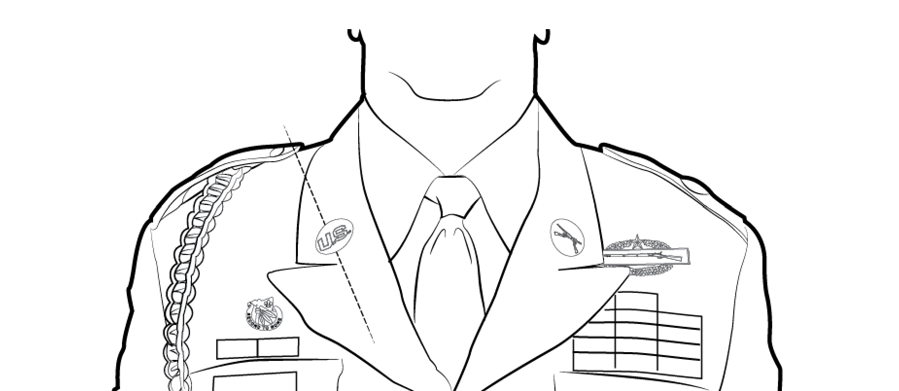 Wearing U.S. insignia, enlisted, male