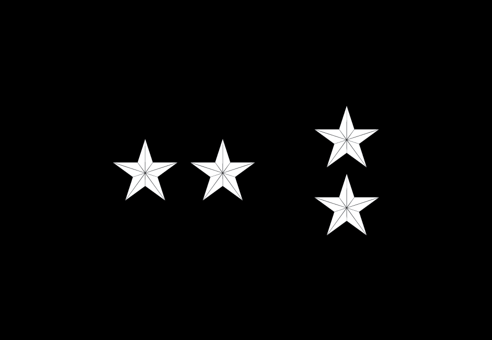 Insignia of grade, major general