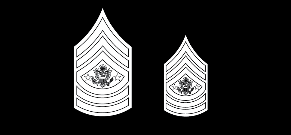 Insignia of grade, Sergeant Major of the Army