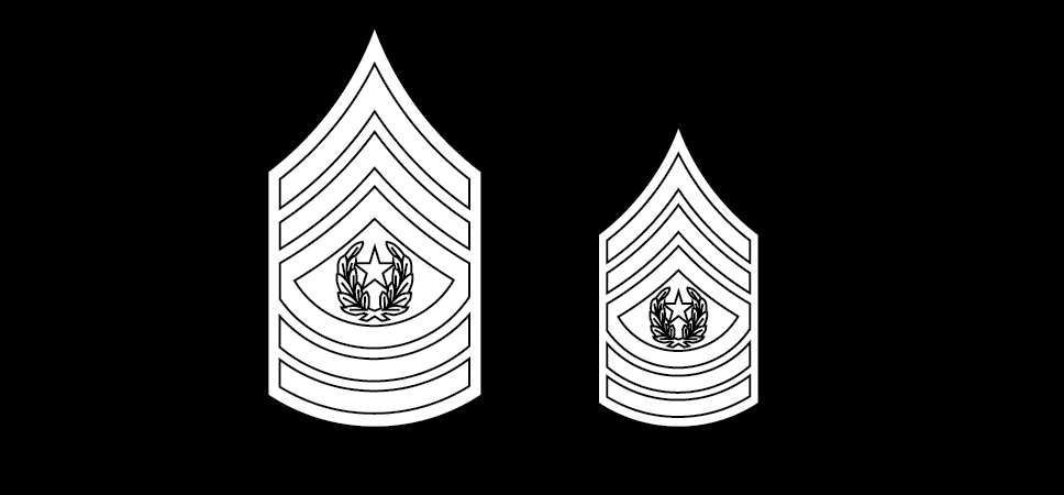 Insignia of grade, command sergeant major