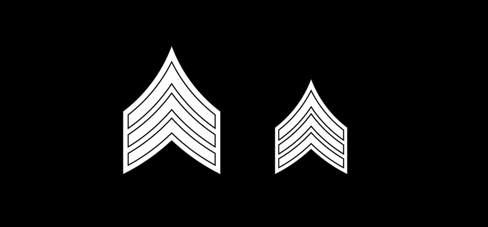 Insignia of grade, sergeant