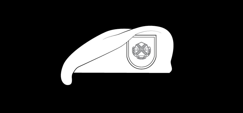 Beret with flash, enlisted