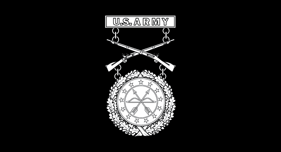 U.S. Army excellence in competition pistol shot badge