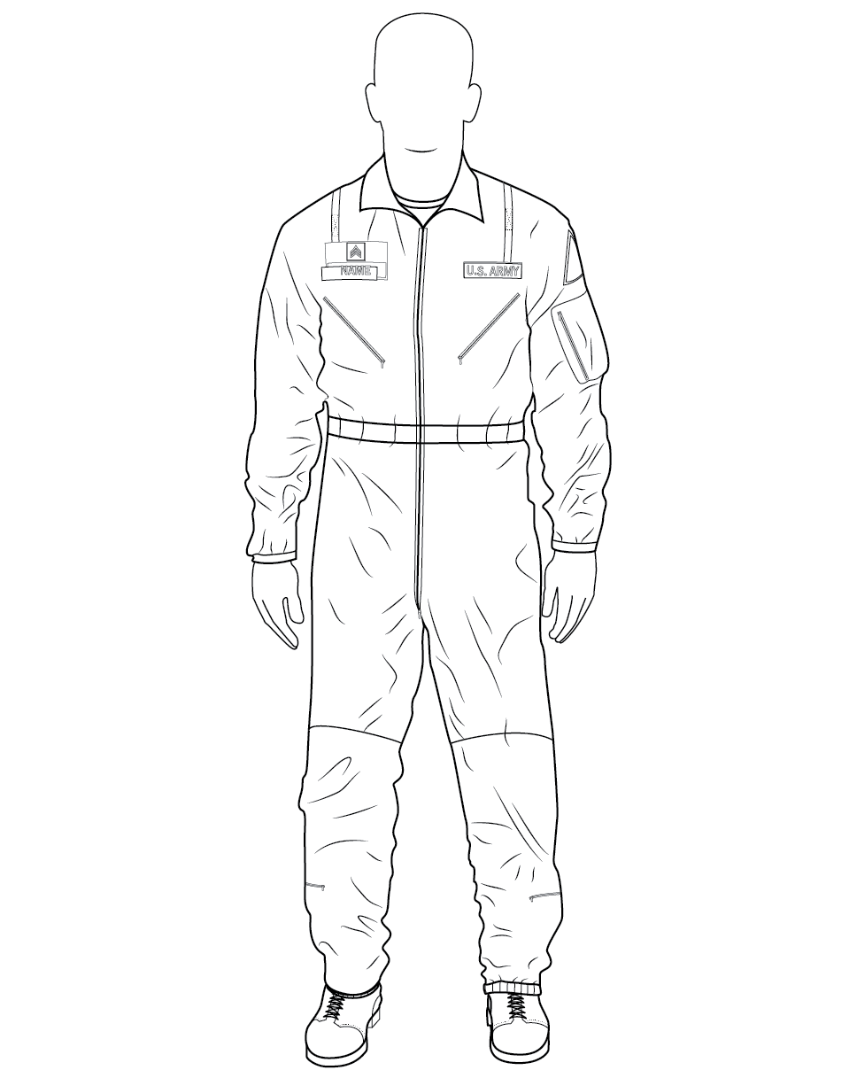 Combat vehicle crewman uniform